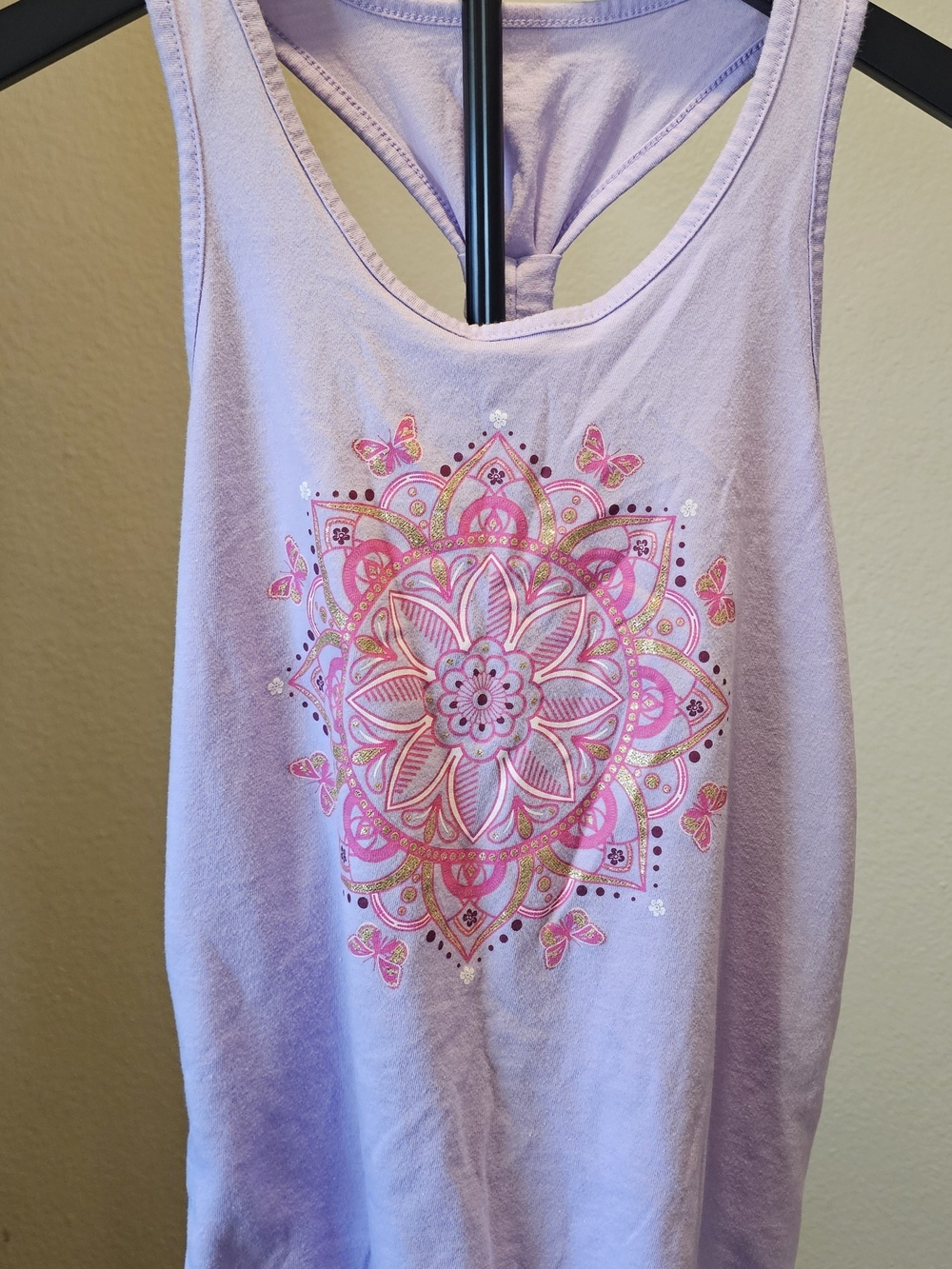Place Lavender Mandala Racerback Tank Top
